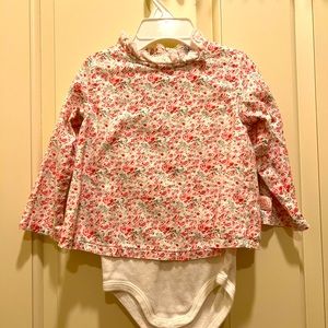 Petit Bateau Shirt and Pants Set 18m